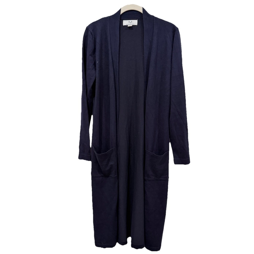 Women's Magaschoni‎ Medium M Blue Cardigan